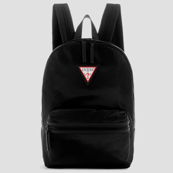 GUESS Originals Logo Backpack – Black, Unisex Travel/School, Large - Picture 1 of 4